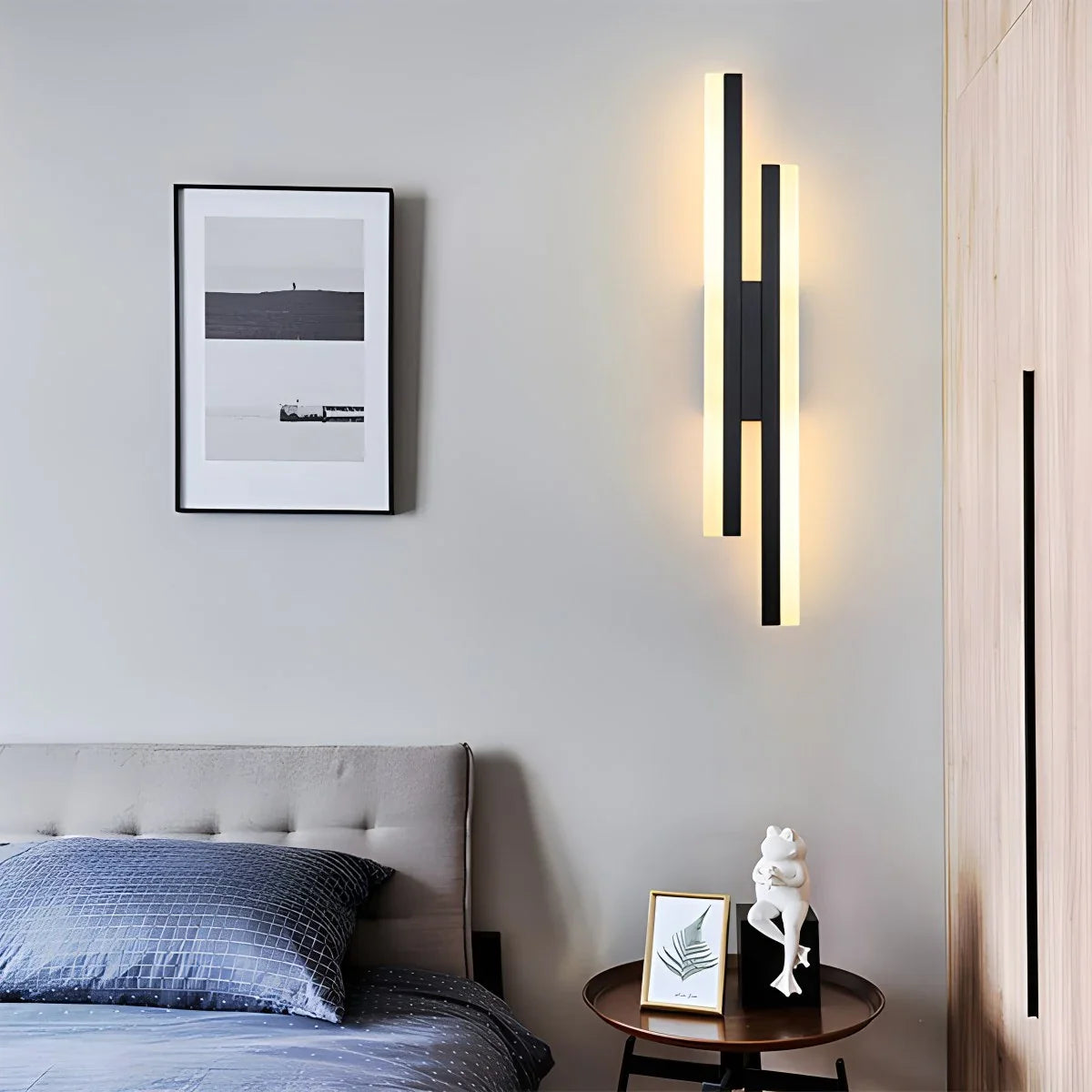 Antier Alana Minimalist H-Shaped Wall Lamp