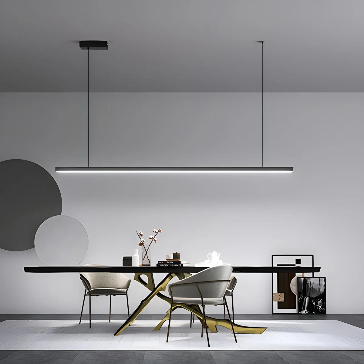 Feyran All Copper Minimalist Chandelier for Dining & Living Rooms