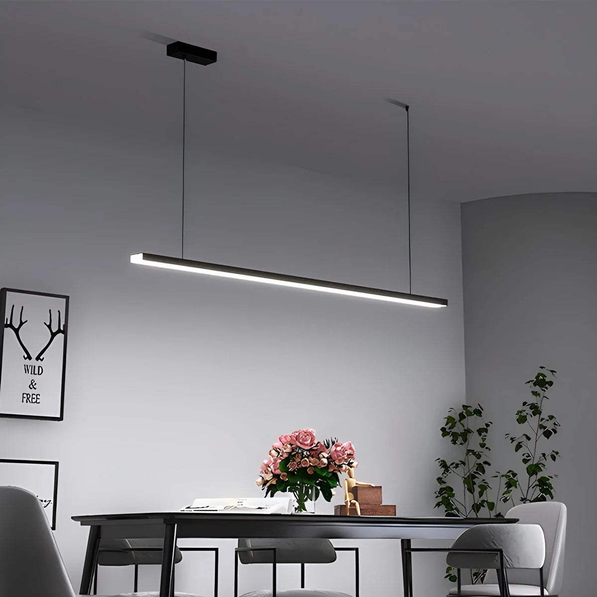 Feyran All Copper Minimalist Chandelier for Dining & Living Rooms