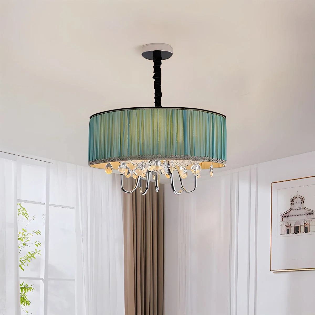 Feyran Alloy Luxury Crystal Pendant Light for Living Room