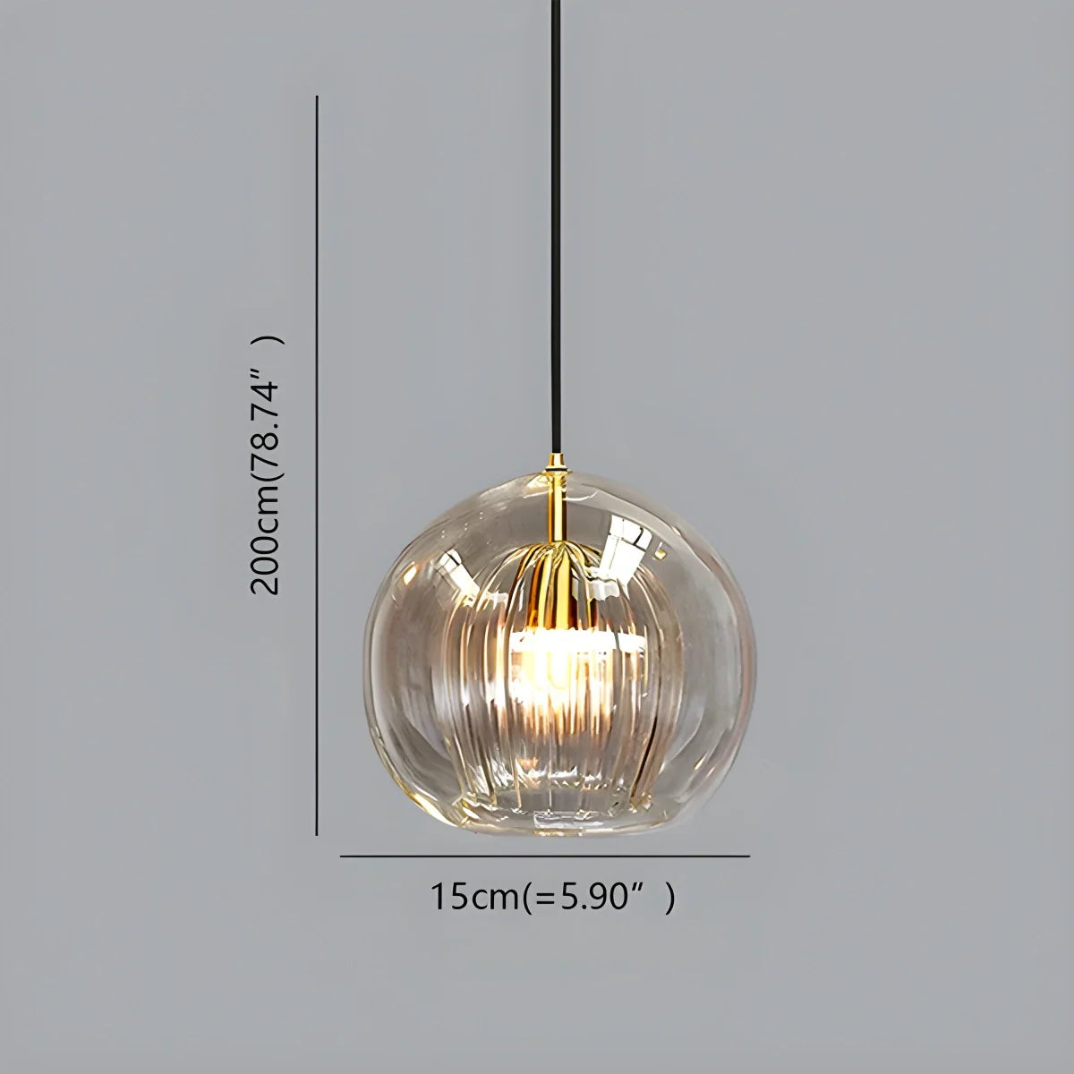 Feyran Nordic Glass Globe Pendant Light for Modern Interiors