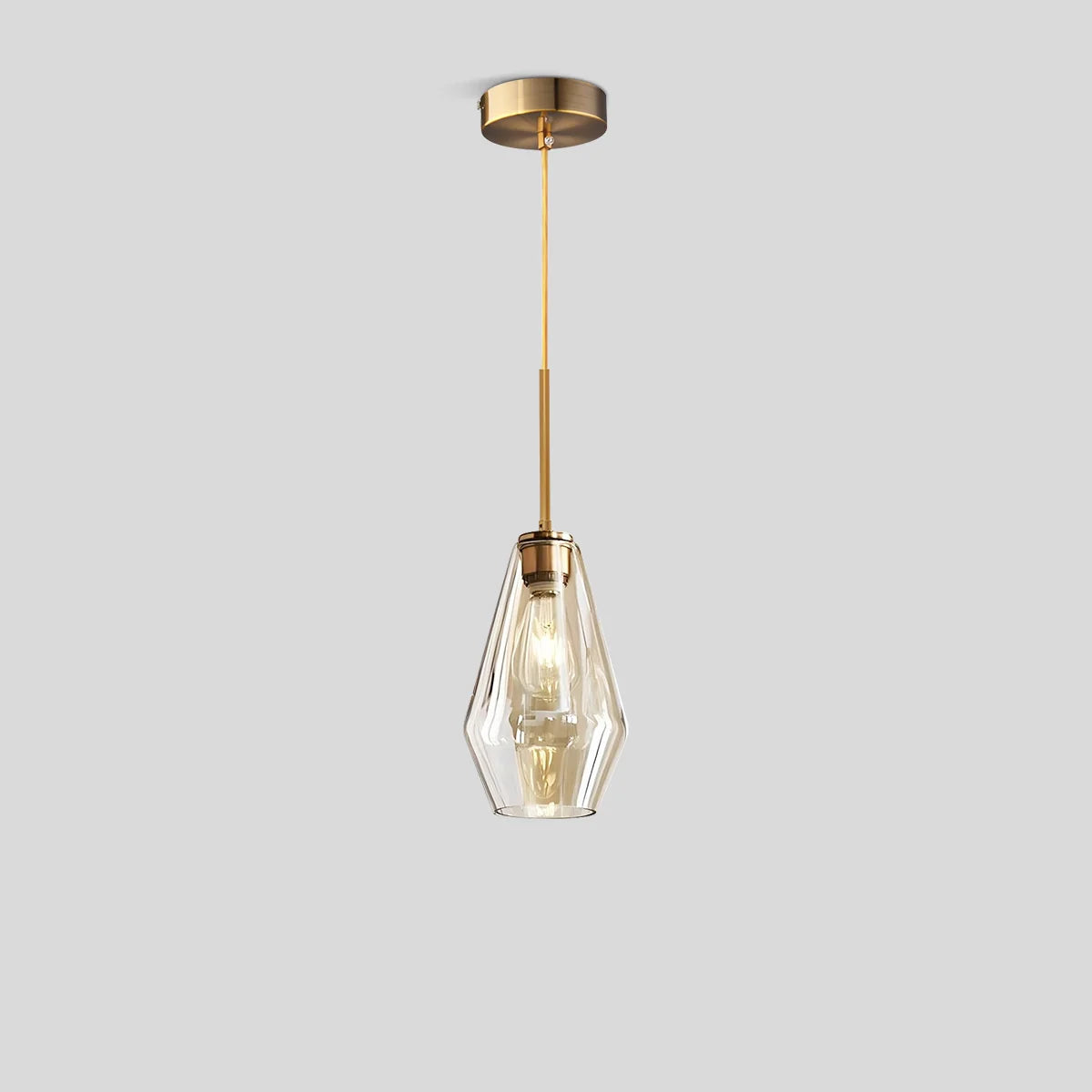 Feyran Hailie Clear Glass Pendant Light for Kitchen