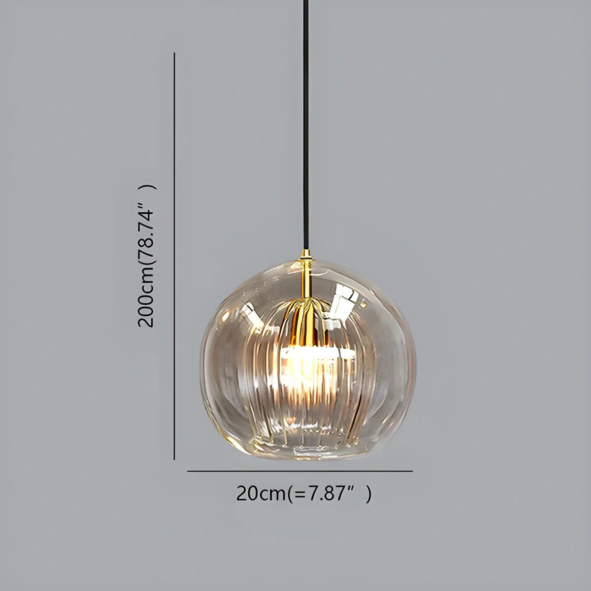 Feyran Nordic Glass Globe Pendant Light for Modern Interiors