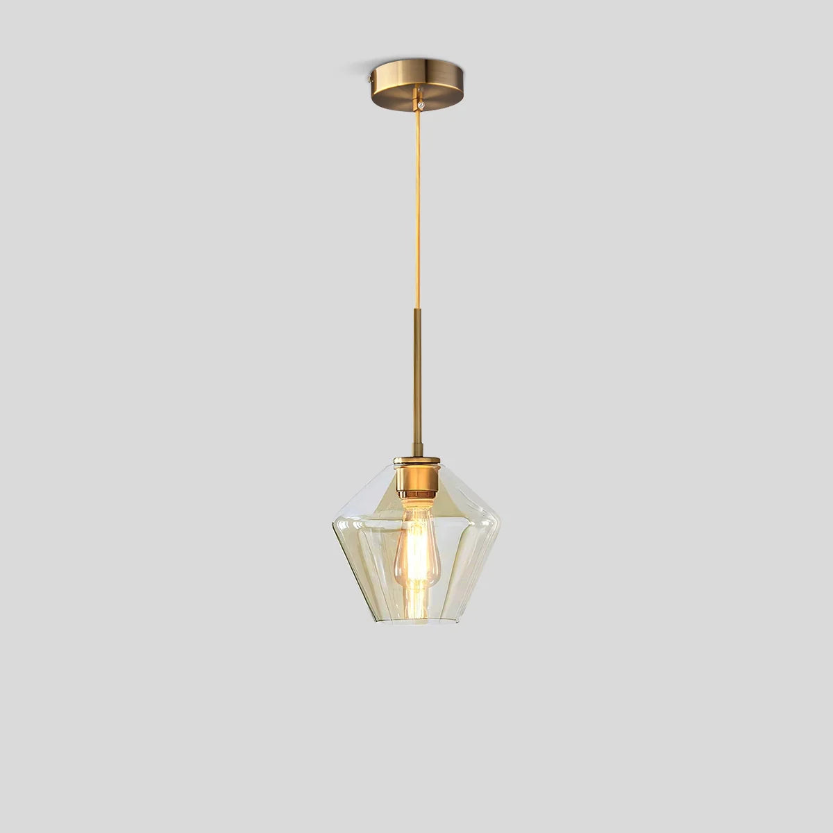 Feyran Hailie Clear Glass Pendant Light for Kitchen