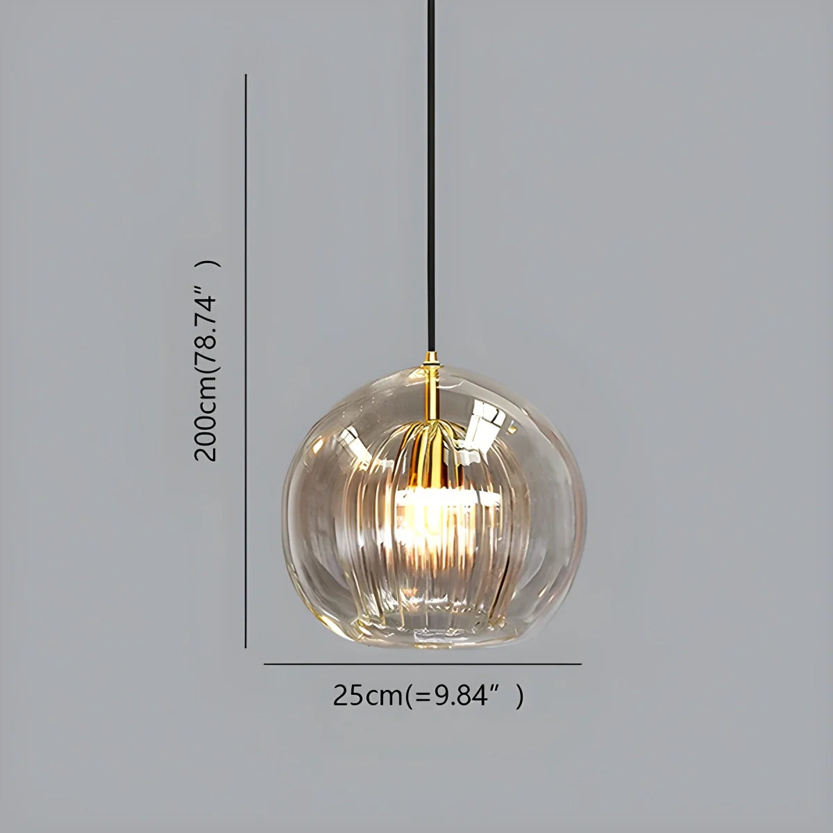 Feyran Nordic Glass Globe Pendant Light for Modern Interiors