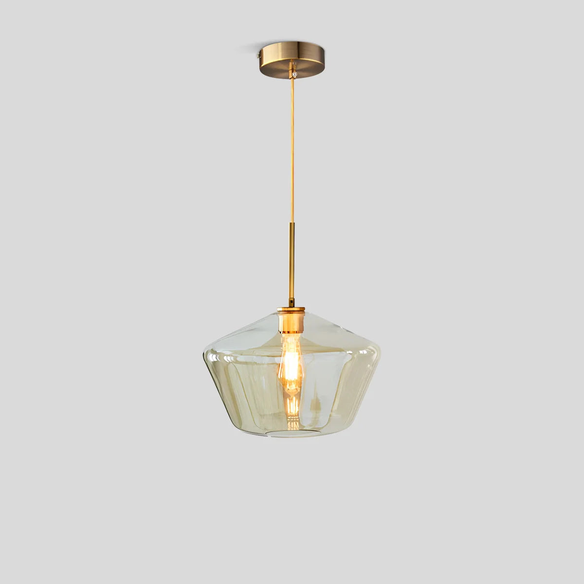 Feyran Hailie Clear Glass Pendant Light for Kitchen