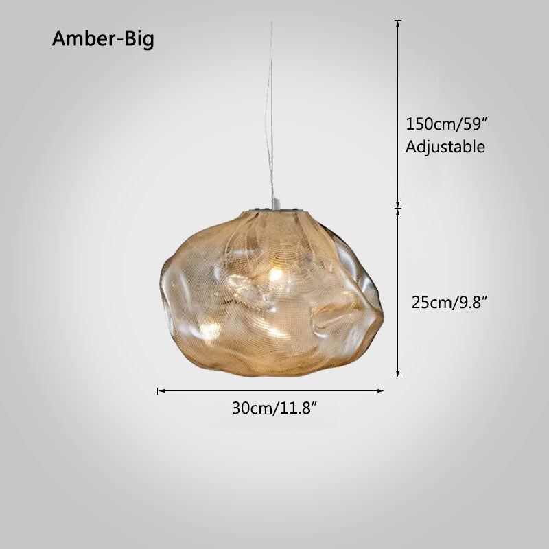 Feyran Light Luxury Cloud Shape Glass Pendant Light