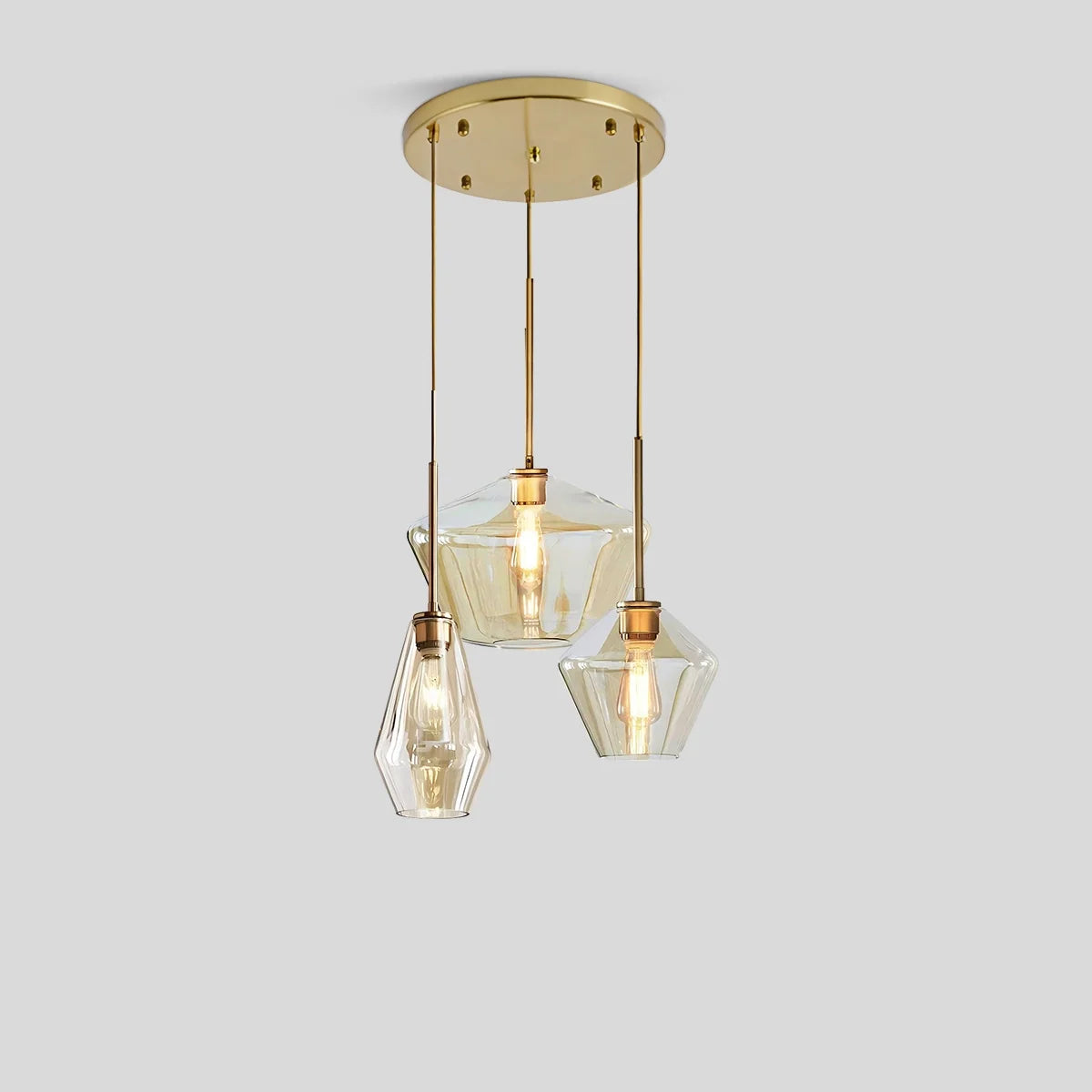 Feyran Hailie Clear Glass Pendant Light for Kitchen