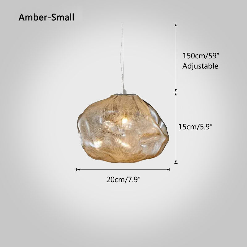 Feyran Light Luxury Cloud Shape Glass Pendant Light