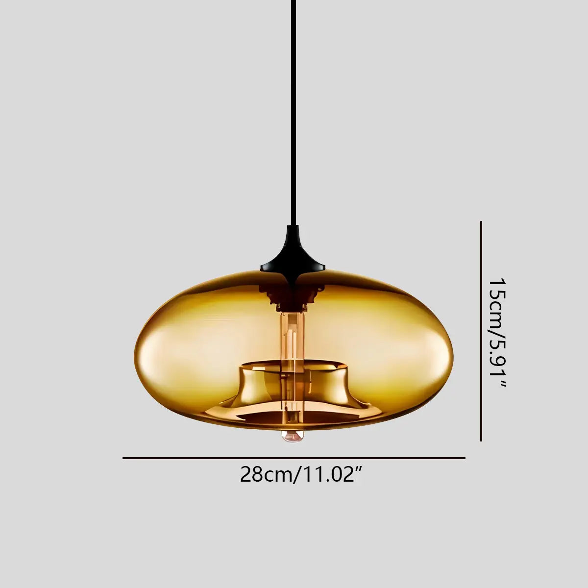 Feyran Colorful Glass Pendant Light for Dining Area