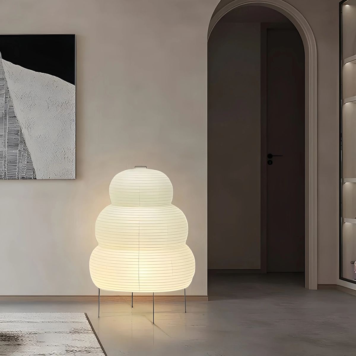 Feyran Rice Paper Art Floor & Table Lamp