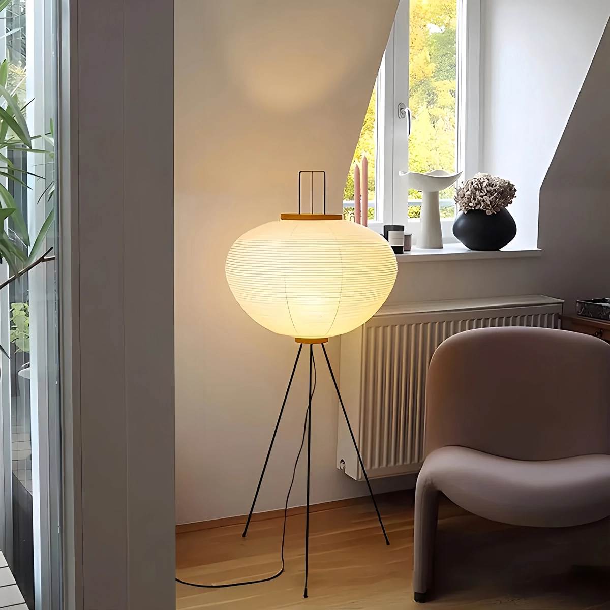 Feyran Rice Paper Art Floor & Table Lamp