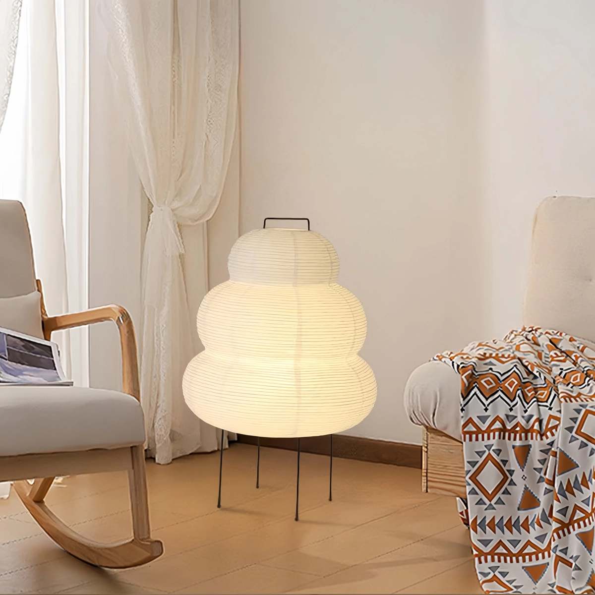 Feyran Rice Paper Art Floor & Table Lamp