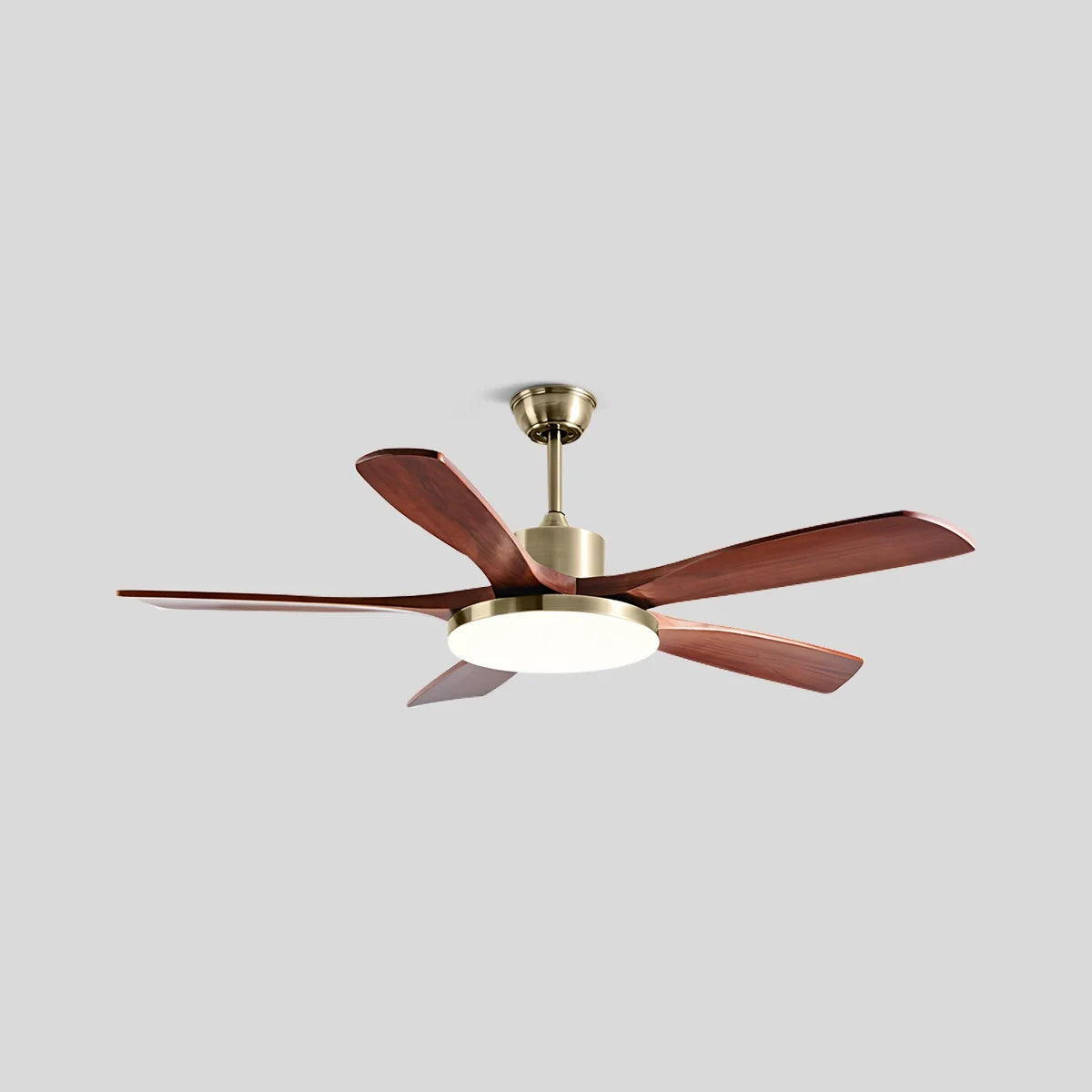 Feyran Solid Wood Ceiling Fan Light for Living Room
