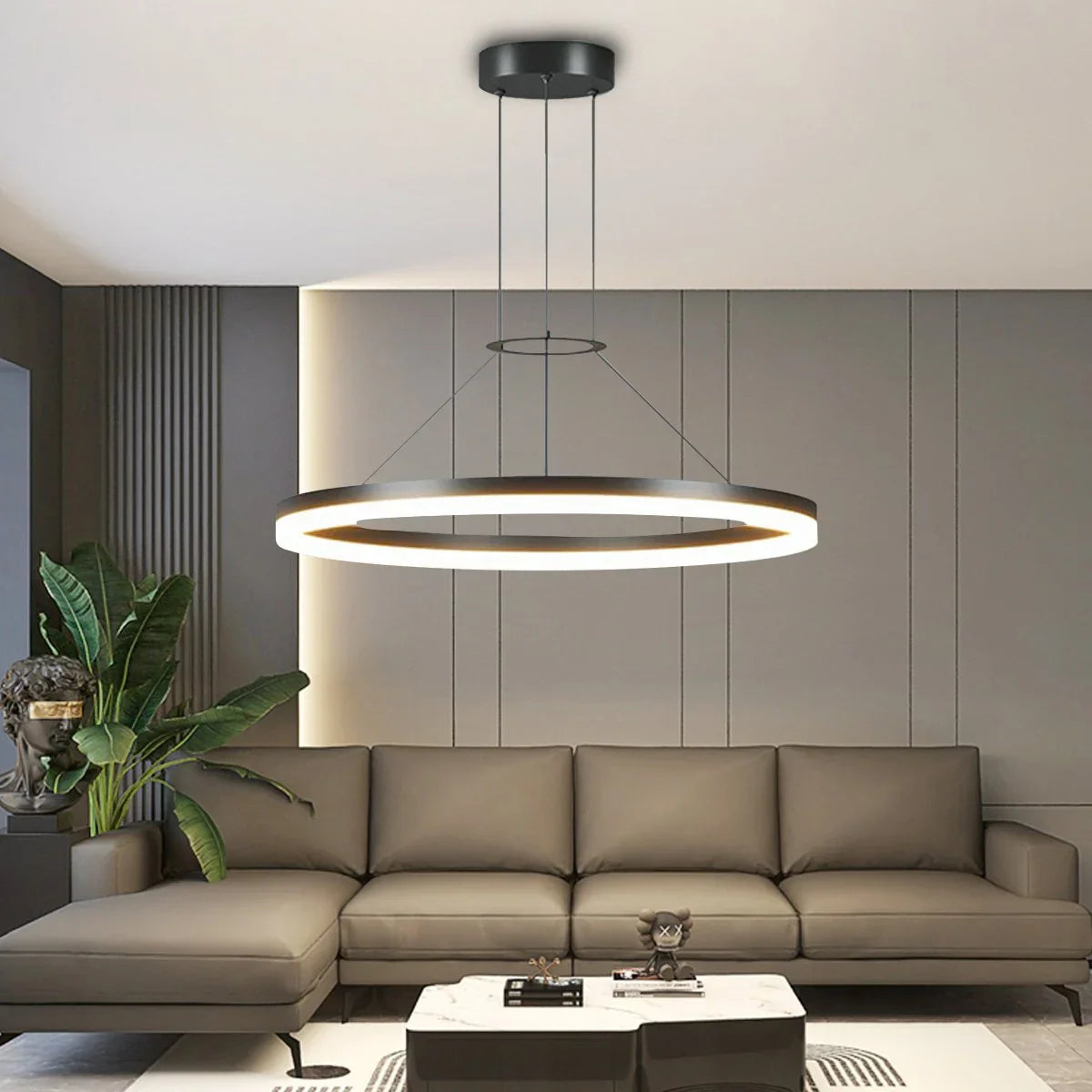 Feyran Circular Led Pendant Light for Living Room Kitchen