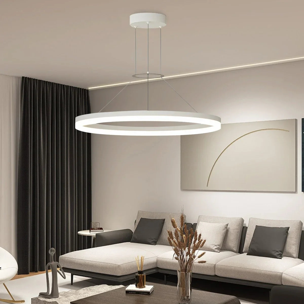 Feyran Circular Led Pendant Light for Living Room Kitchen