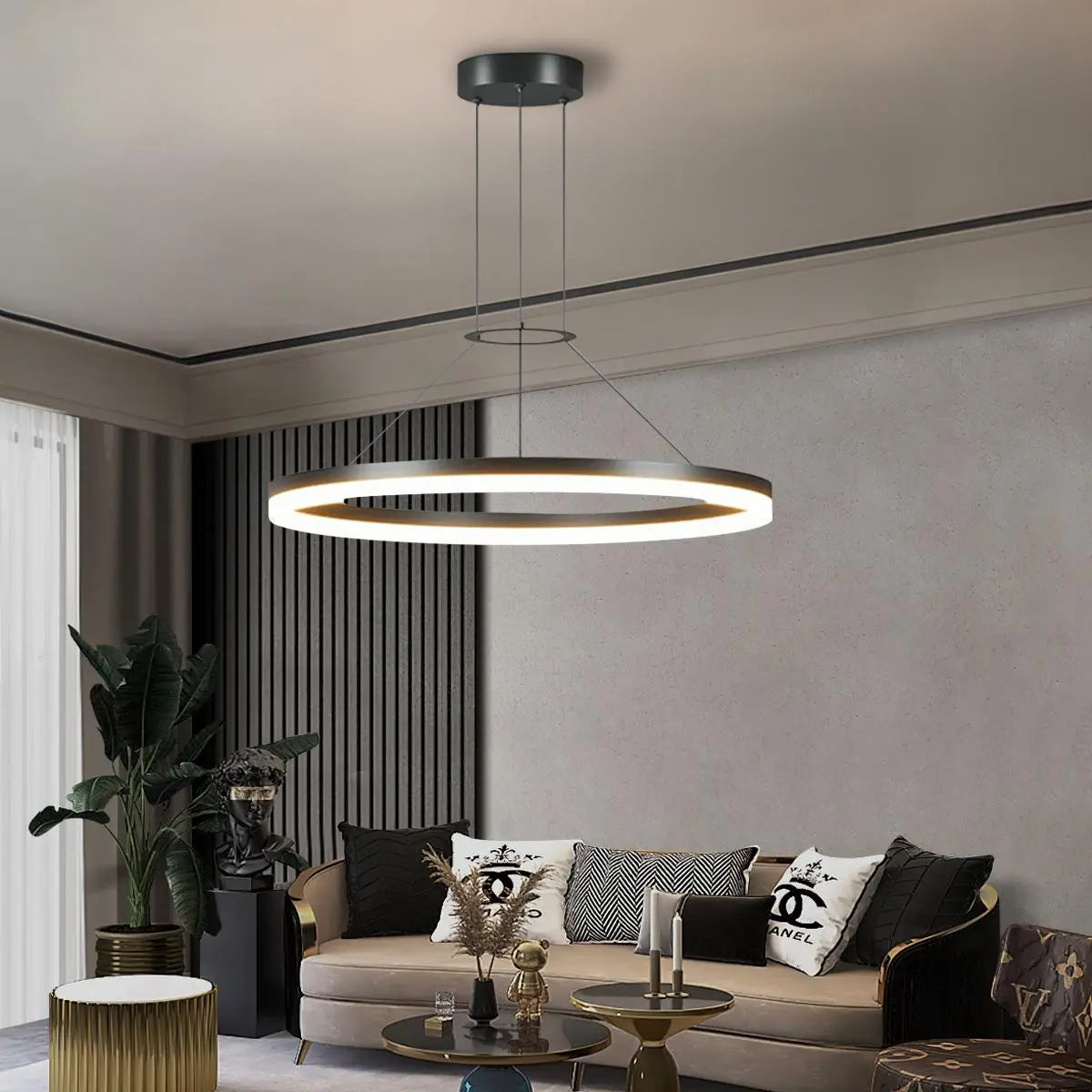 Feyran Circular Led Pendant Light for Living Room Kitchen