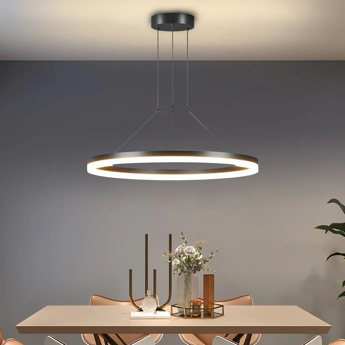 Feyran Circular Led Pendant Light for Living Room Kitchen
