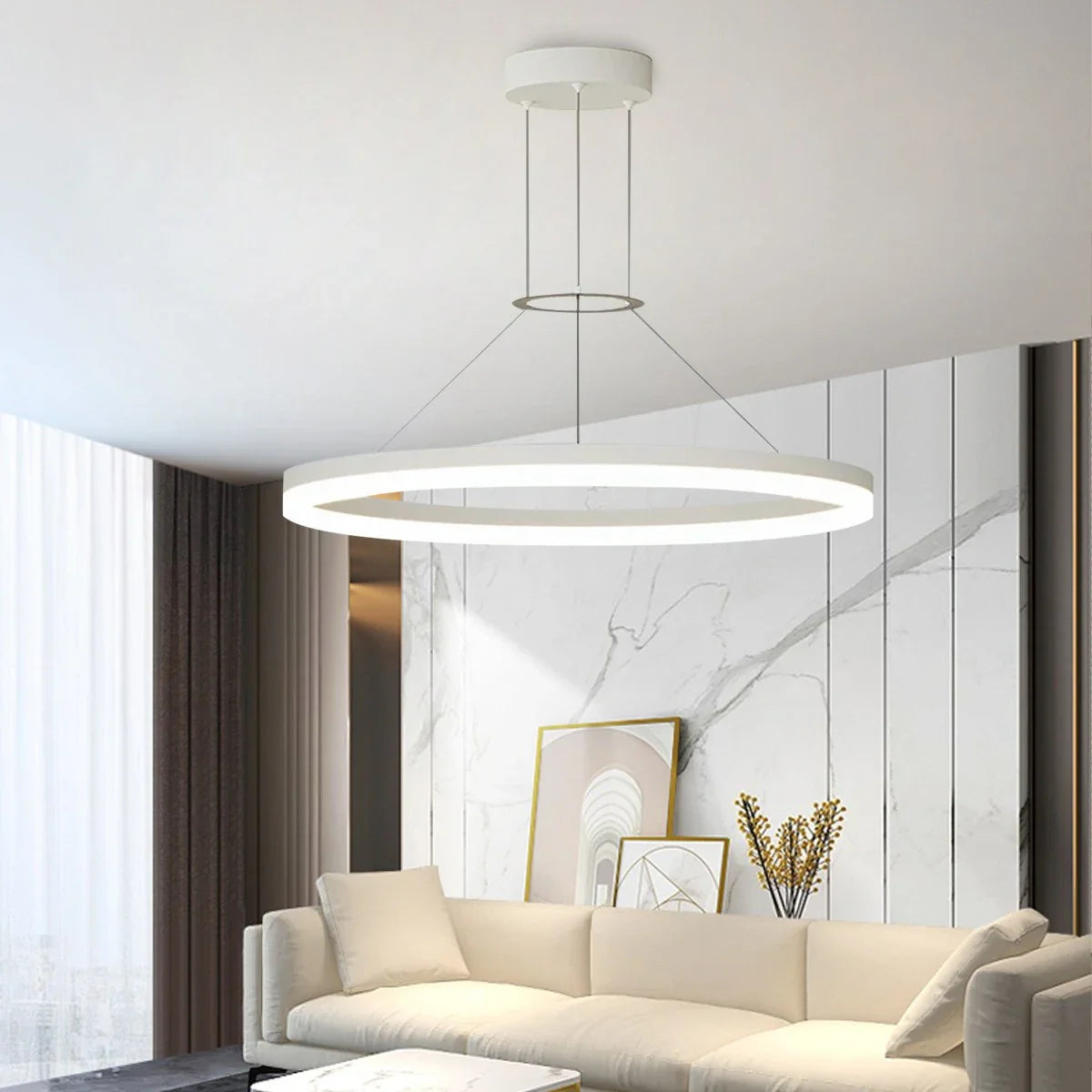 Feyran Circular Led Pendant Light for Living Room Kitchen