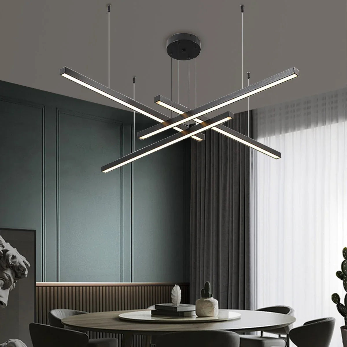 Feyran Multi Light Sticks LED Chandelier for Living Room