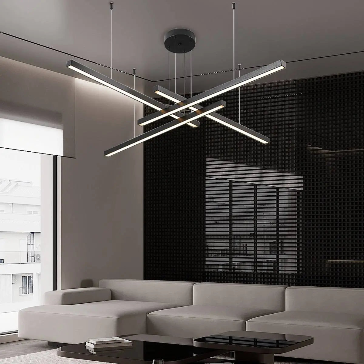 Feyran Multi Light Sticks LED Chandelier for Living Room
