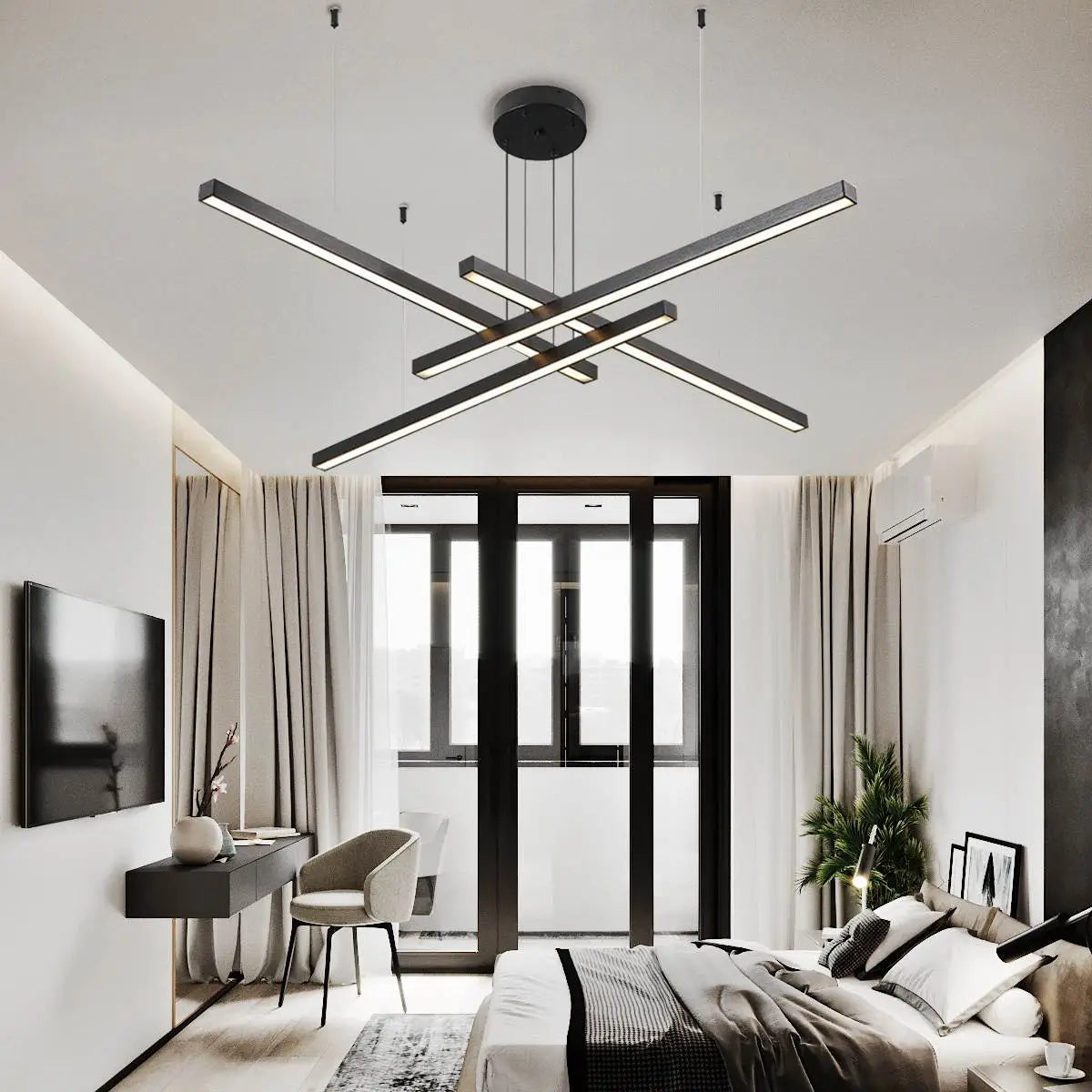 Feyran Multi Light Sticks LED Chandelier for Living Room