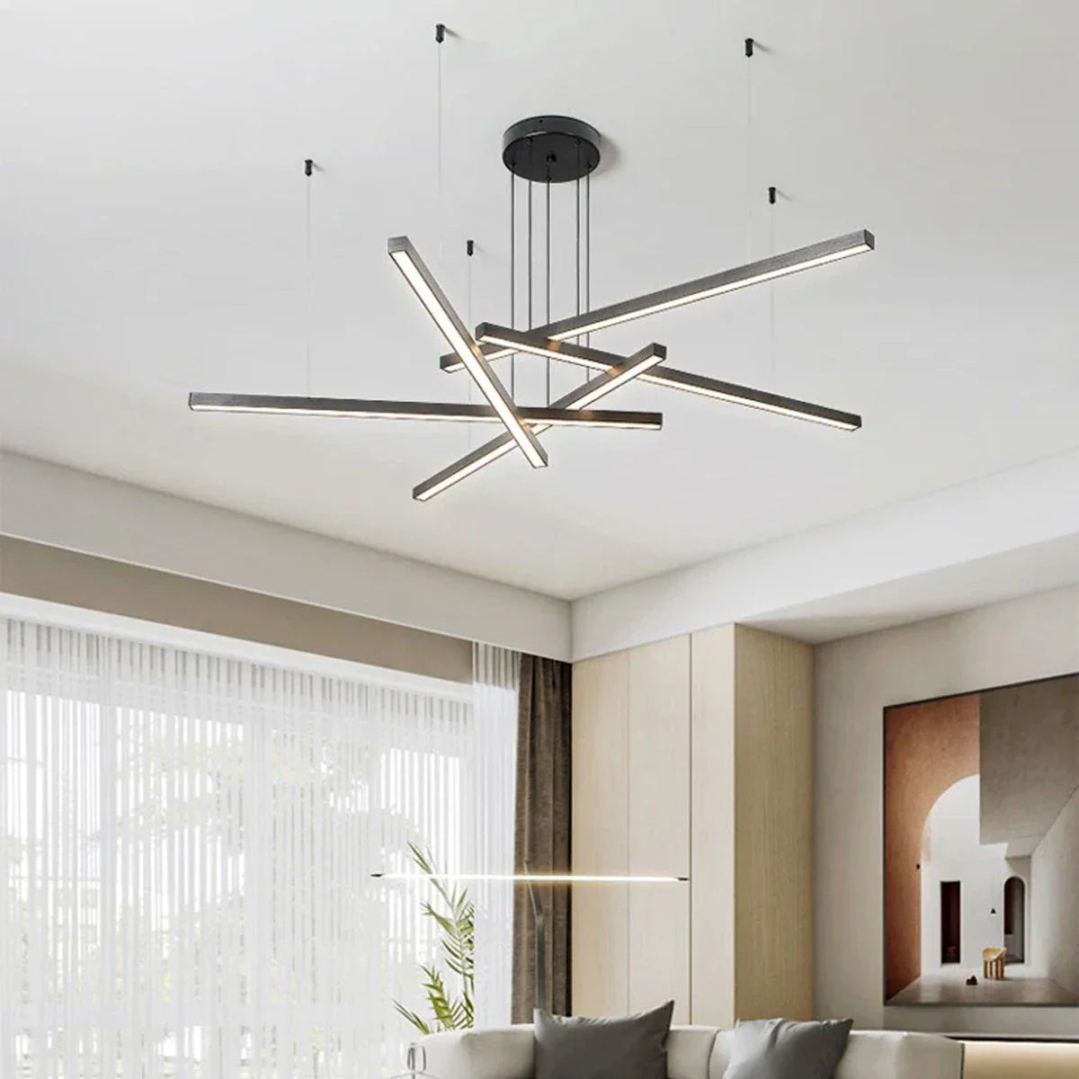 Feyran Multi Light Sticks LED Chandelier for Living Room
