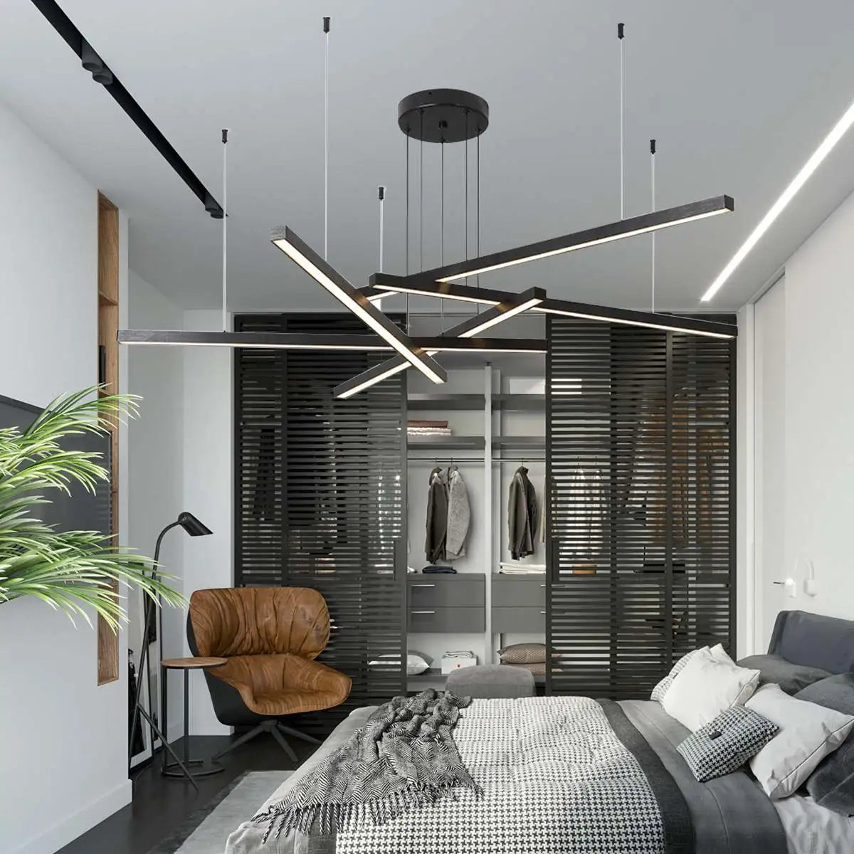 Feyran Multi Light Sticks LED Chandelier for Living Room