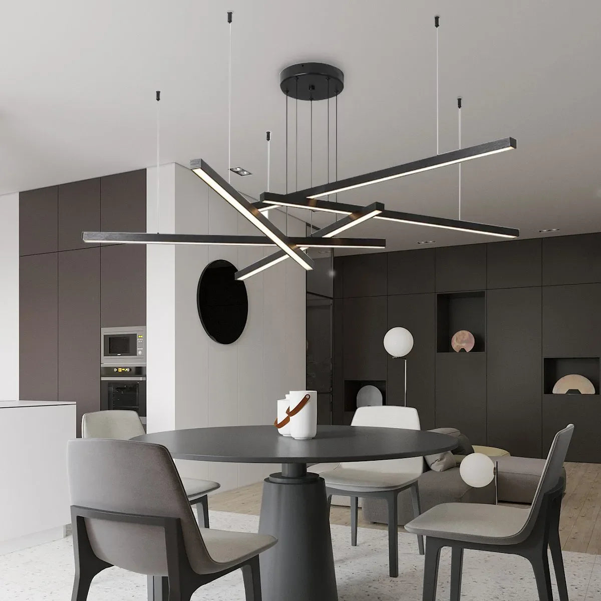 Feyran Multi Light Sticks LED Chandelier for Living Room