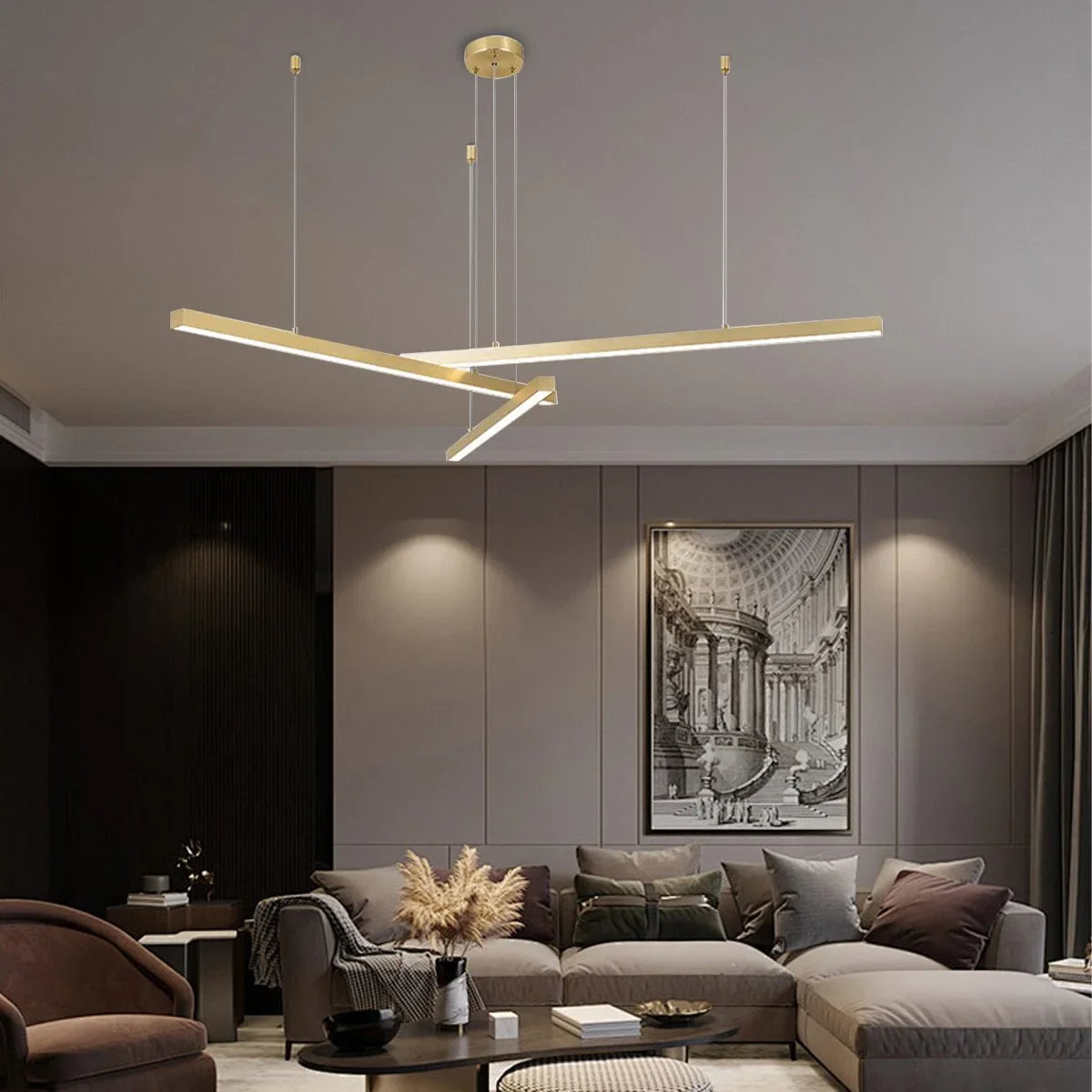 Feyran Multi Light Sticks LED Chandelier for Living Room