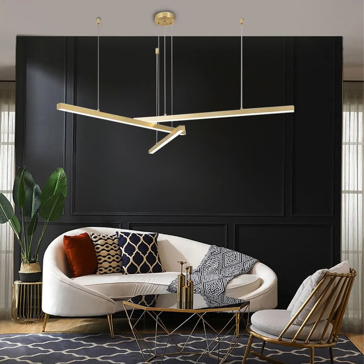 Feyran Multi Light Sticks LED Chandelier for Living Room
