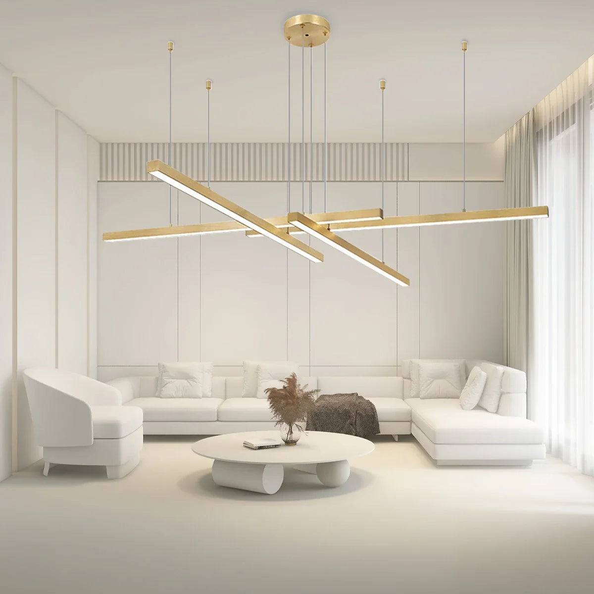 Feyran Multi Light Sticks LED Chandelier for Living Room