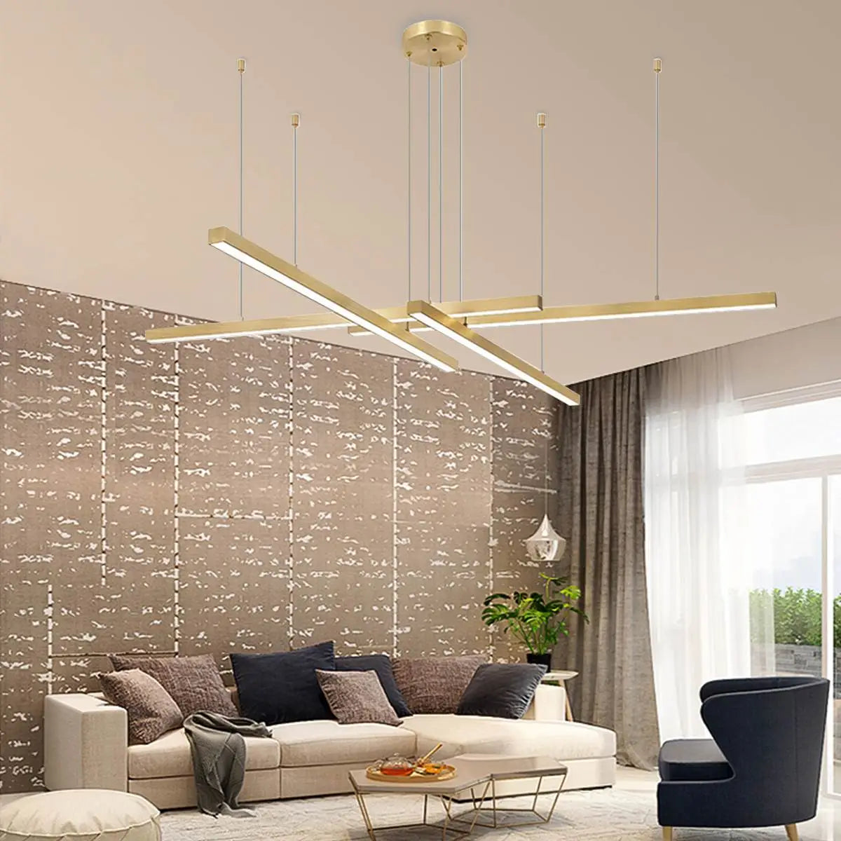Feyran Multi Light Sticks LED Chandelier for Living Room