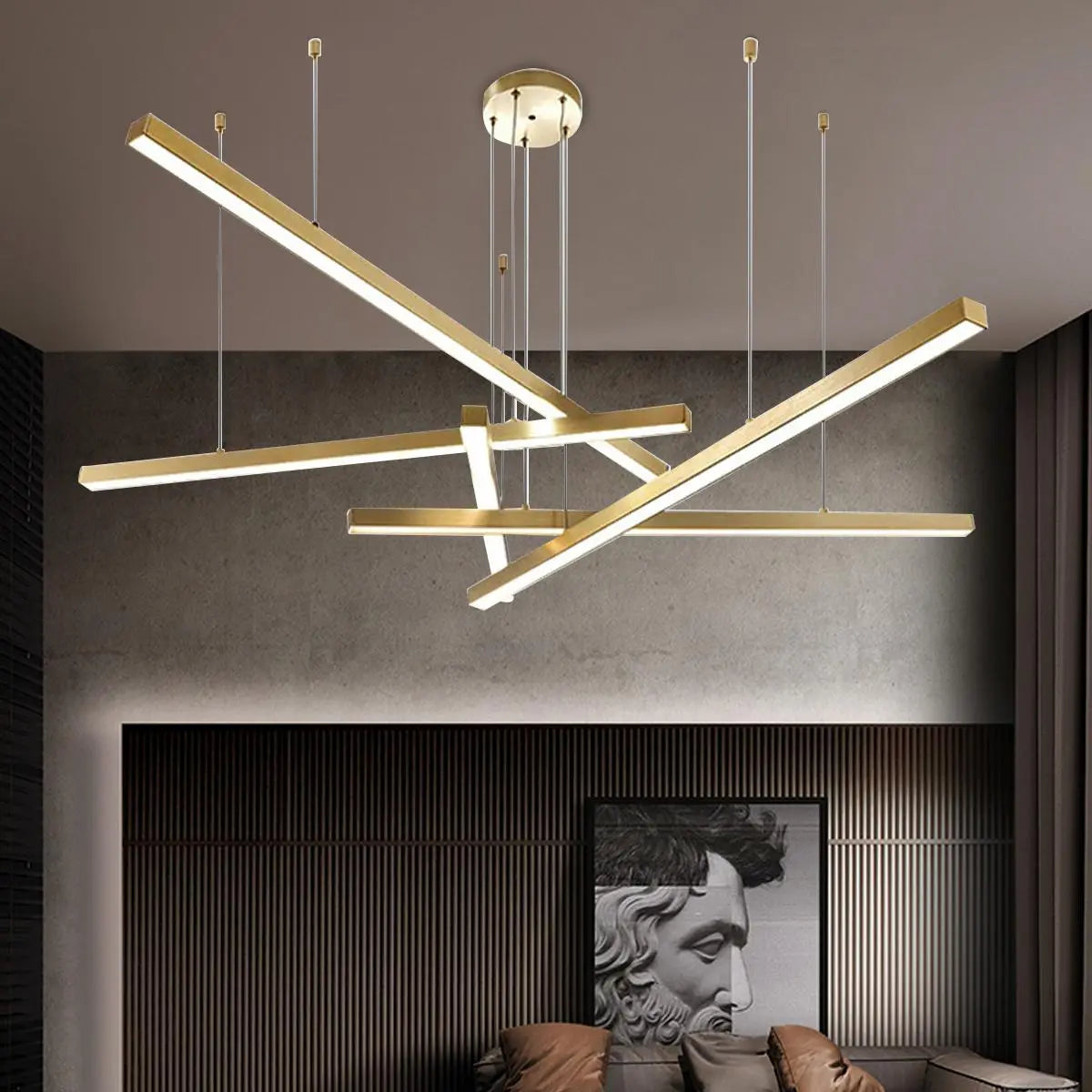 Feyran Multi Light Sticks LED Chandelier for Living Room