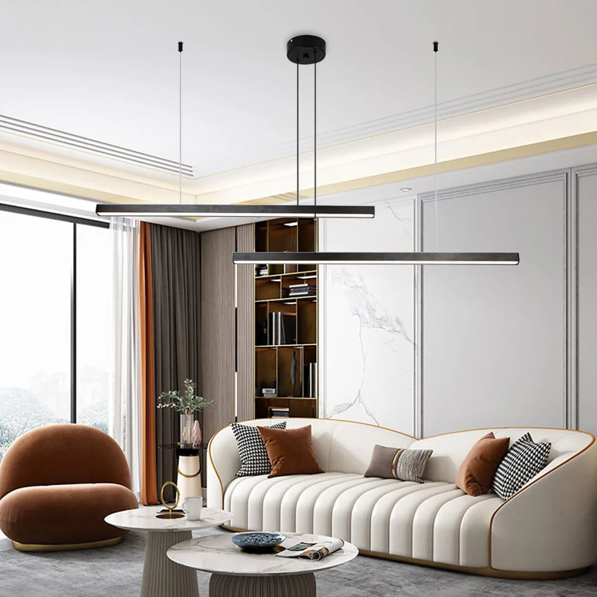 Feyran Multi Light Sticks LED Chandelier for Living Room