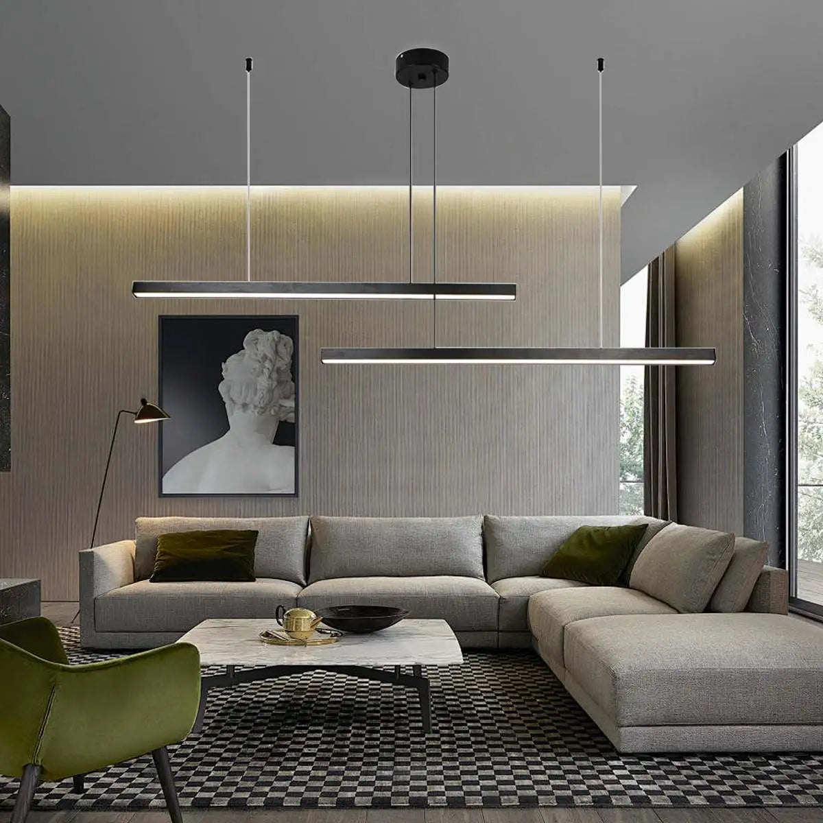 Feyran Multi Light Sticks LED Chandelier for Living Room