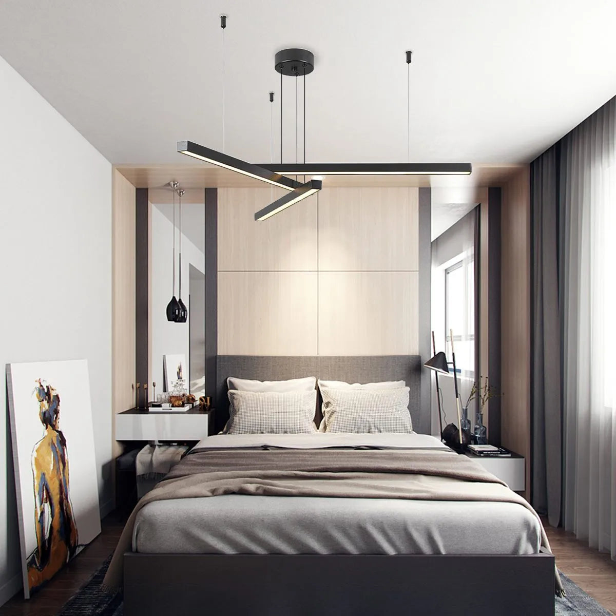 Feyran Multi Light Sticks LED Chandelier for Living Room