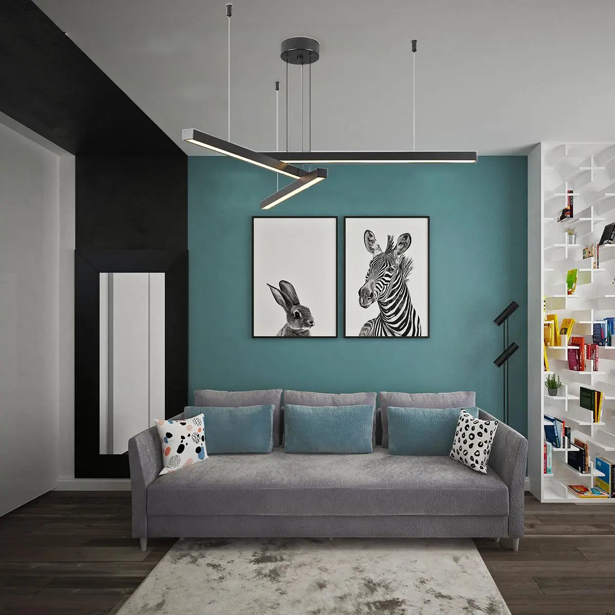 Feyran Multi Light Sticks LED Chandelier for Living Room