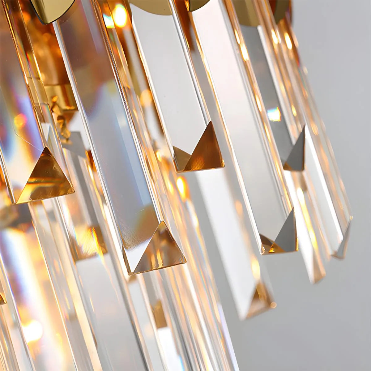 Feyran Large Tiered Gold Crystal Chandelier