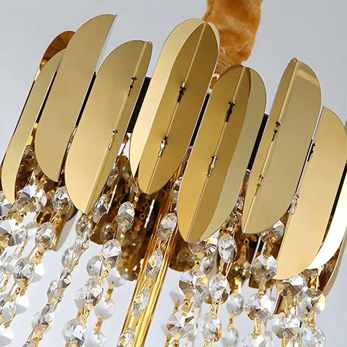 Feyran Large Tiered Gold Crystal Chandelier