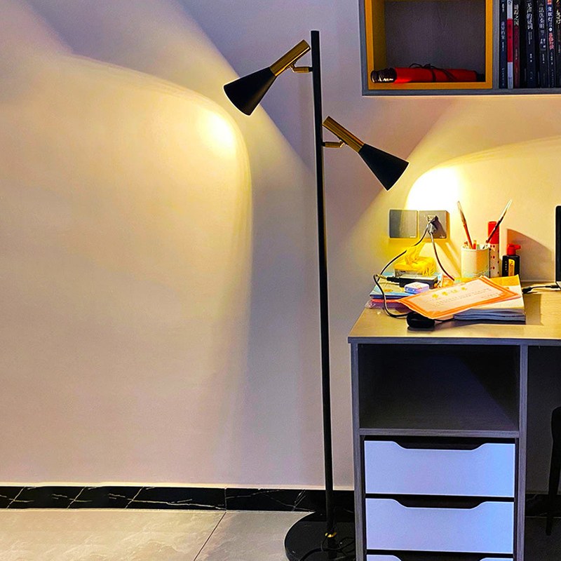 Feyran 2-Bulb Adjustable Pole Floor Lamp