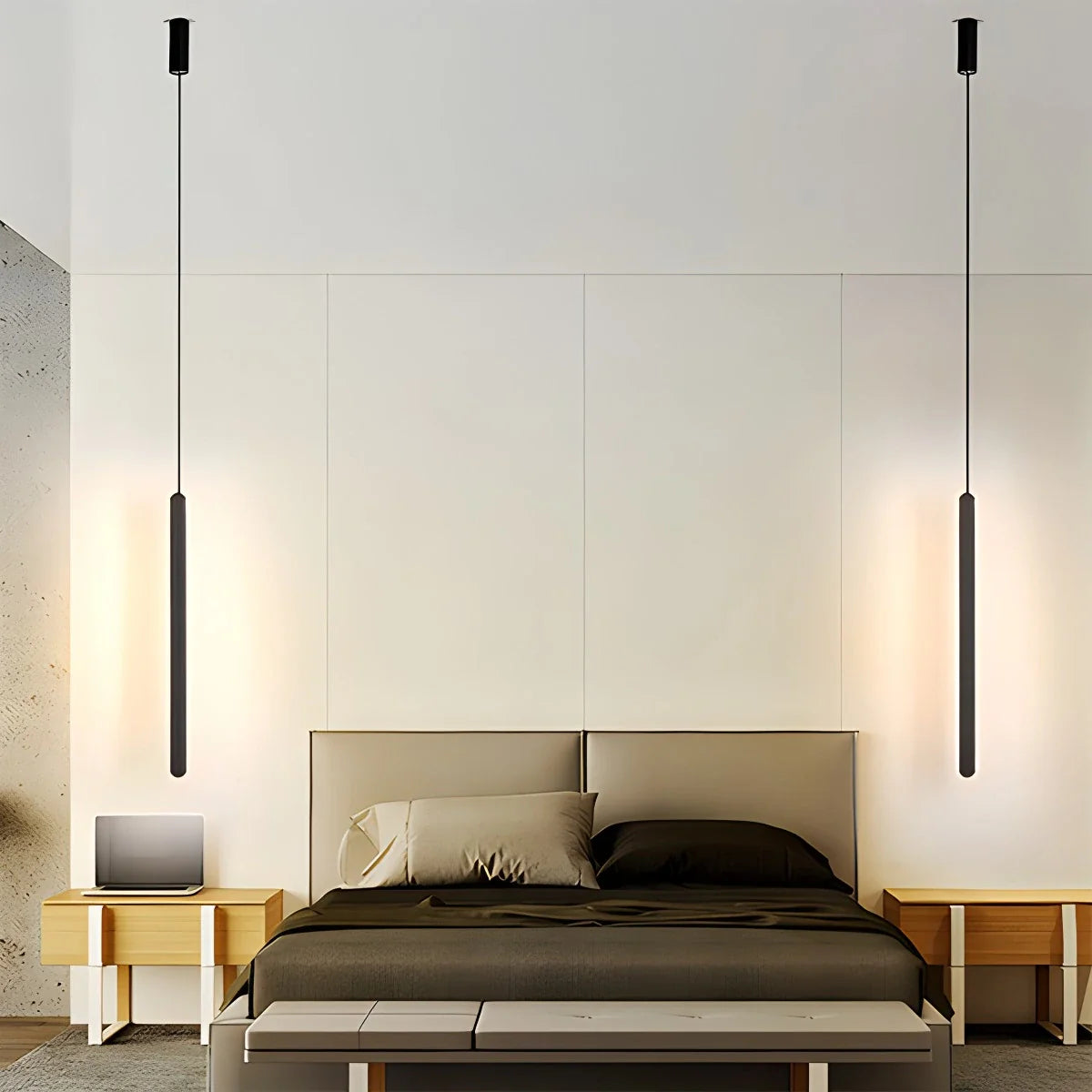 Feyran Modern LED Linear Pendant Light Bedside Lamp