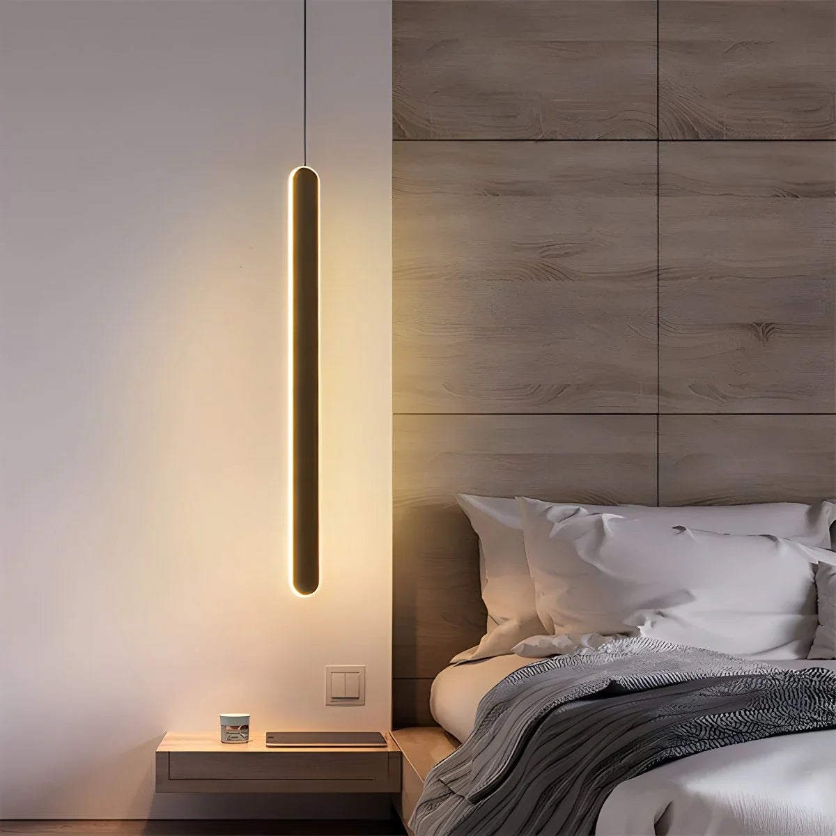 Feyran Modern LED Linear Pendant Light Bedside Lamp