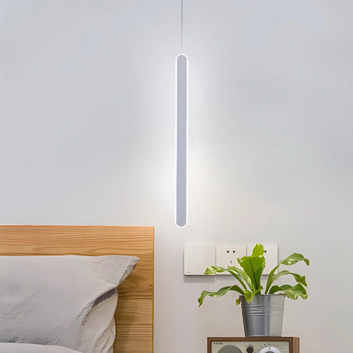 Feyran Modern LED Linear Pendant Light Bedside Lamp