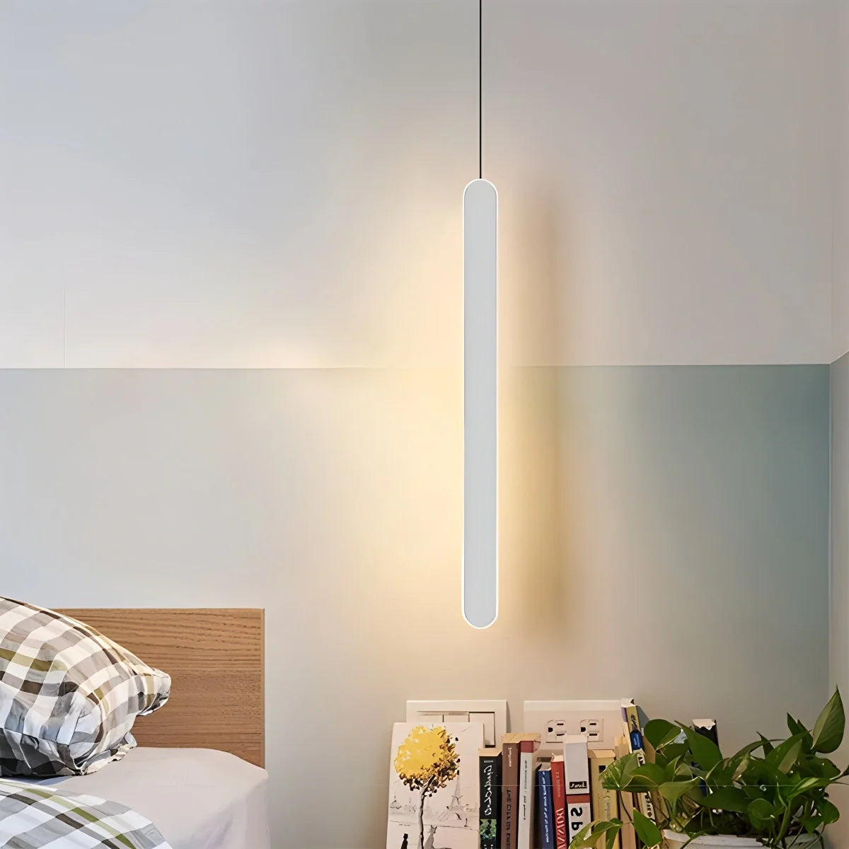 Feyran Modern LED Linear Pendant Light Bedside Lamp