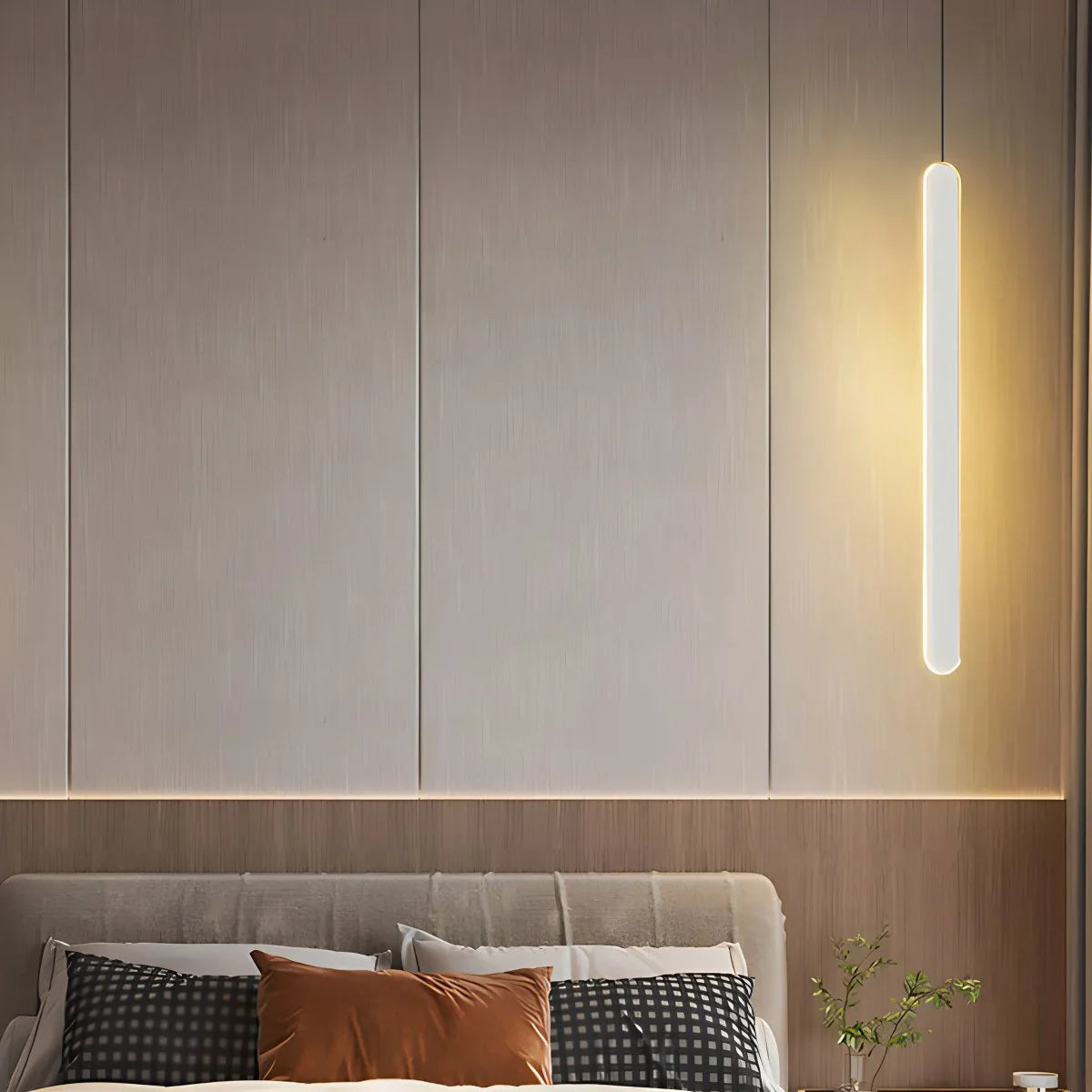 Feyran Modern LED Linear Pendant Light Bedside Lamp