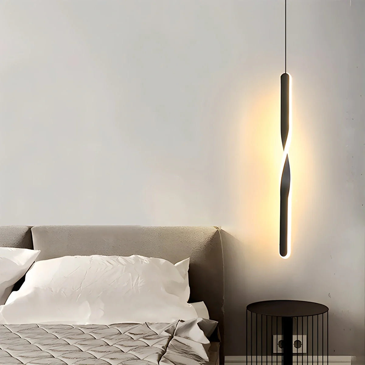 Feyran Modern LED Linear Pendant Light Bedside Lamp
