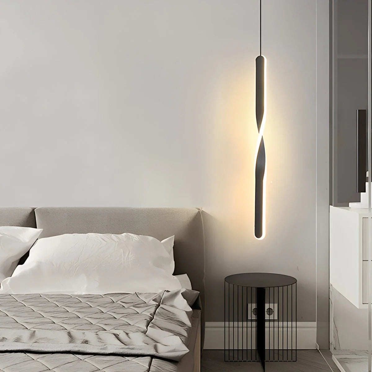 Feyran Modern LED Linear Pendant Light Bedside Lamp