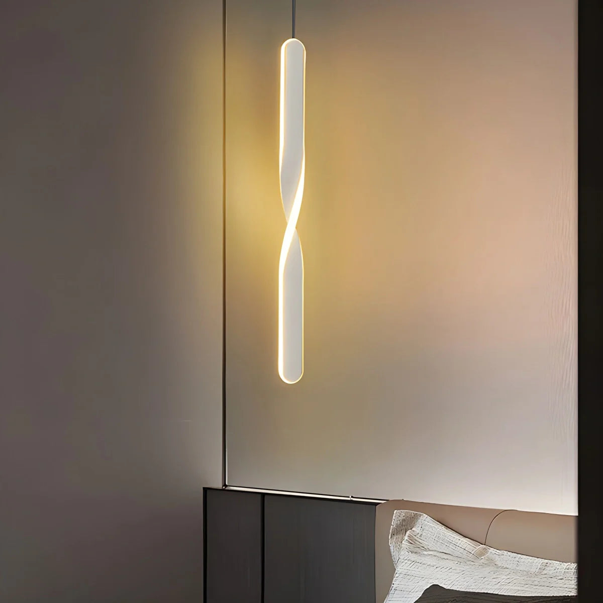 Feyran Modern LED Linear Pendant Light Bedside Lamp
