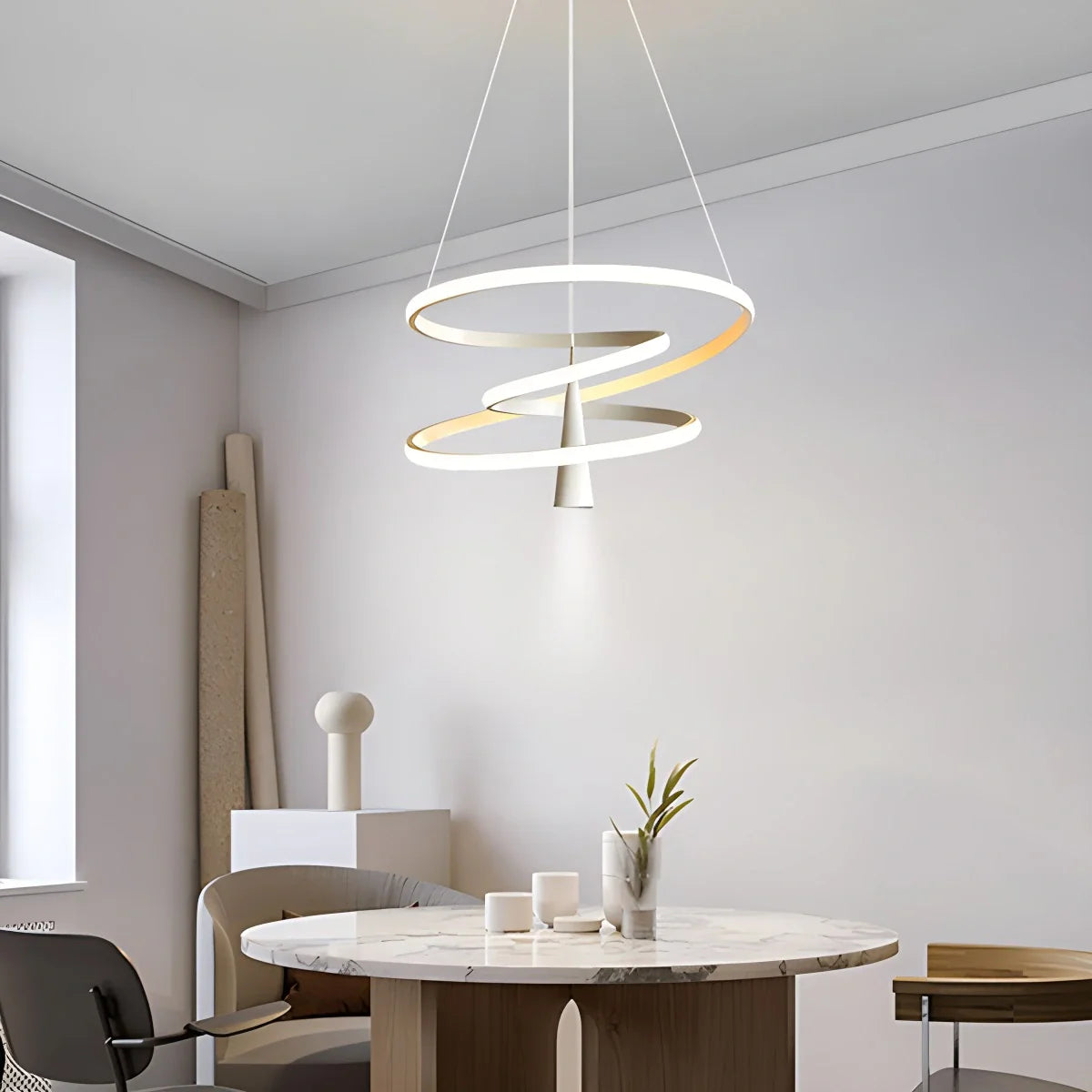 Feyran Acrylic Ring Spotlight Chandelier